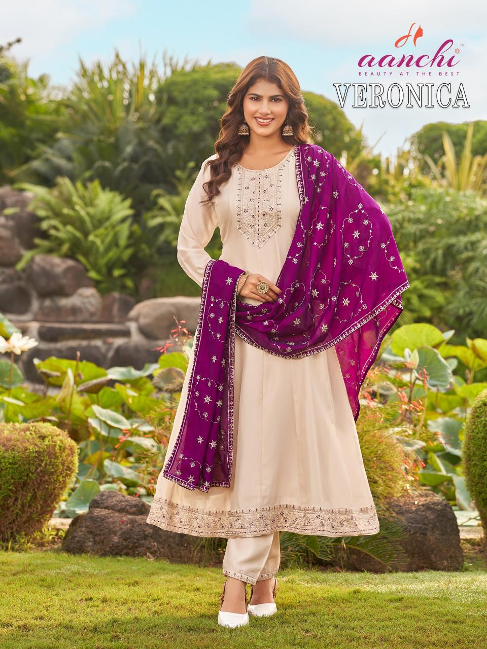 Aanchi veronica anarkali designer kurti wholesale suppliers in delhi