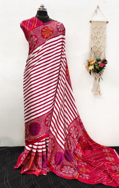 Akshara ajrakh printed biggest wholesale saree market in india