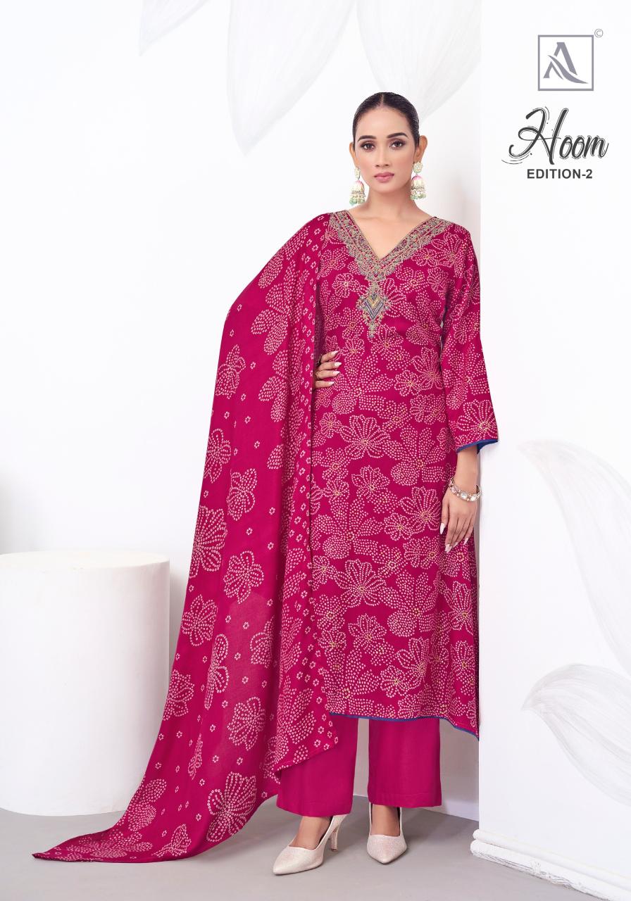 Alok suit hoom 2 pashmina wholesale dealers for dress materials in mumbai
