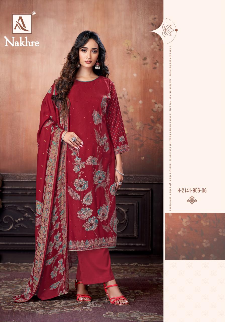 Alok suit nakhre pashmina priyanka chopra heroine dress material wholesale