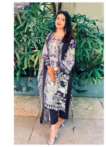 Alzohaib d.no AZ-1369 outlook cotton dress materials wholesalers