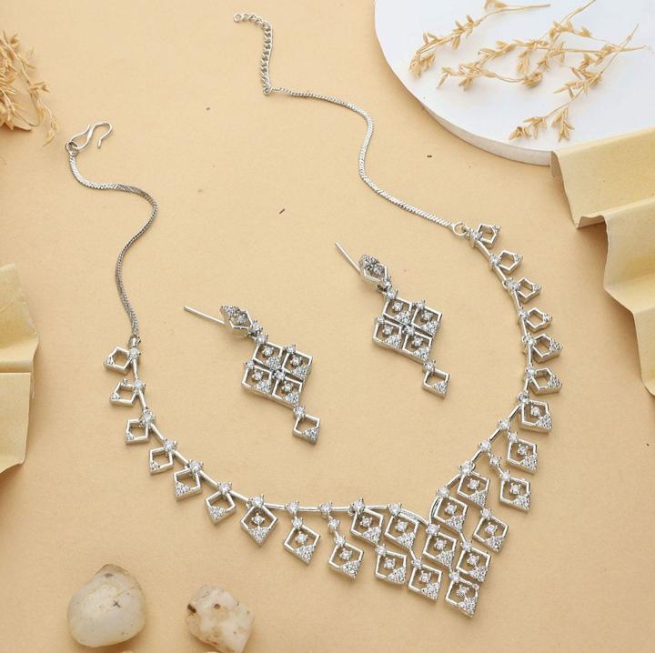 Anti tranish american diamond necklace set 934 Imitation pearl jewellery Mumbai