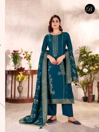 Belliza motif pashmina non catalogue dress materials wholesale online