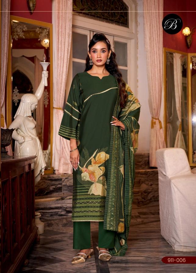 Belliza parnika printed surat dress material wholesalers online