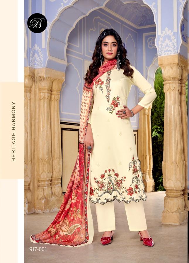 Belliza zarqash vol 11 heavy workcotton dress materials wholesale 