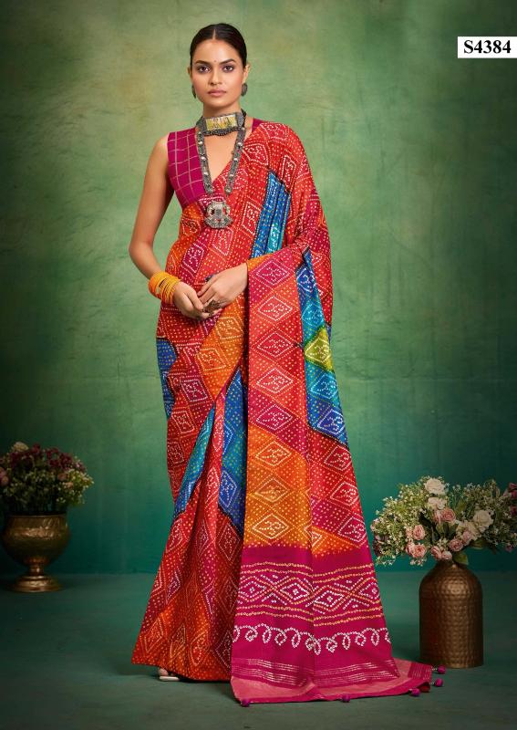 Bhagya laxmi bandhej saree surat me wholesale market 