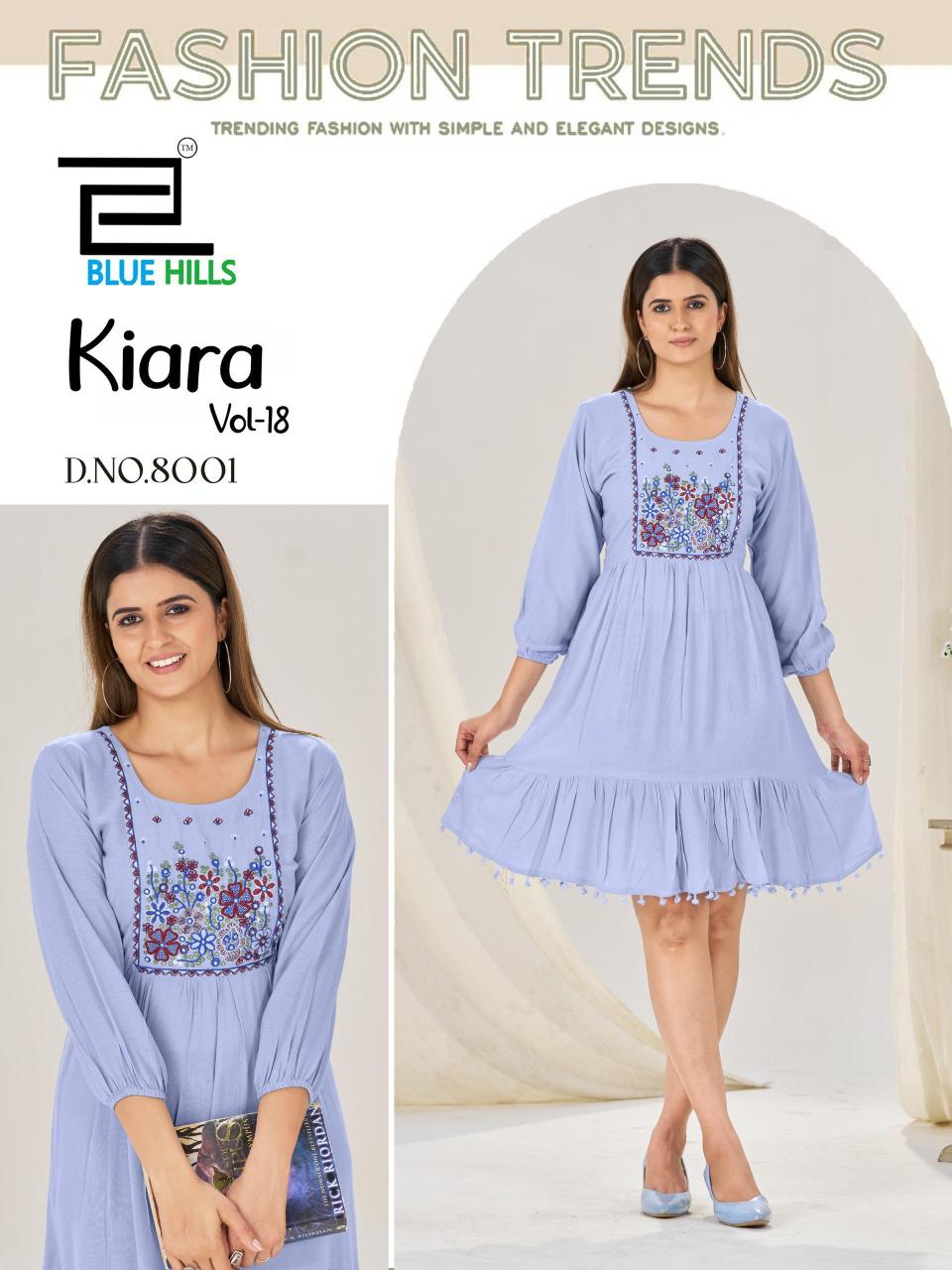 Blue hills kiara vol 18 designer kurtis wholesale delhi