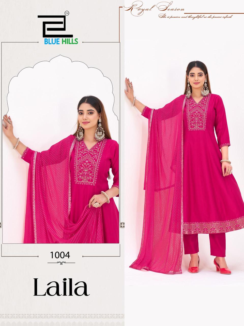 Blue hills laila 3pcs cheap wholesale kurtis in mumbai