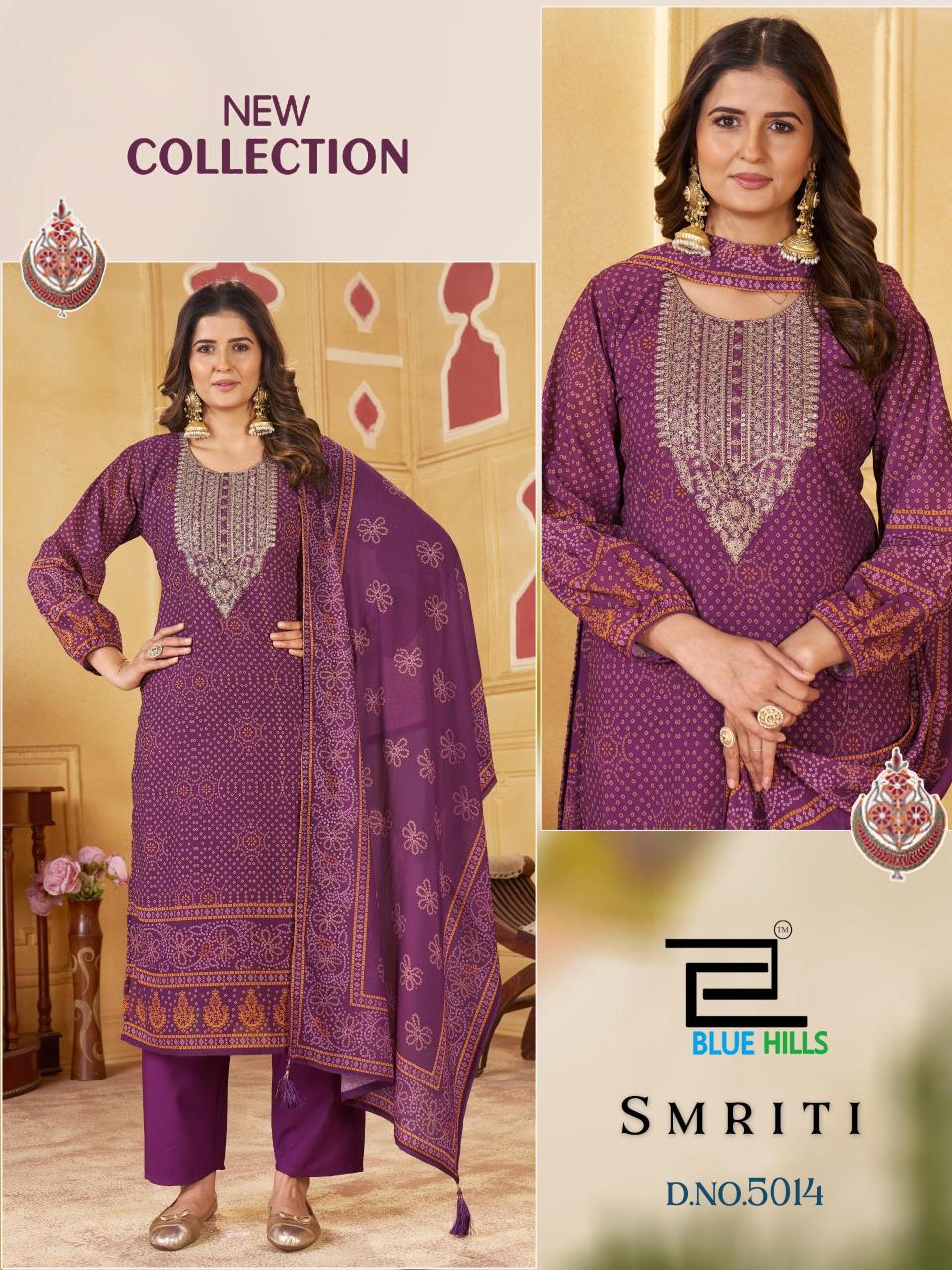 Blue hills smriti 3pcs designer kurties wholesale market calcutta 