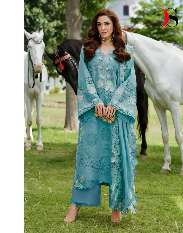 Deepsy elaf-2 luxury lawn pakistani lawn suits wholesale in india selling on whatsapp
