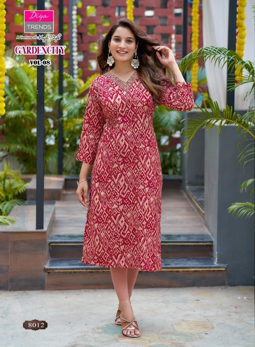 Diya trends gardencity vol 8 cheap wholesale kurtis