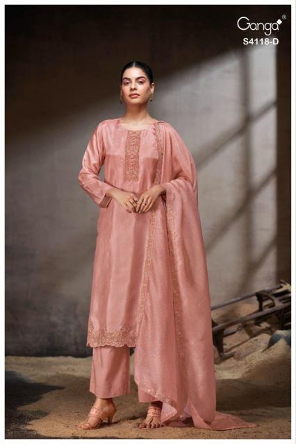 Ganga ziyaara  4118 surat dress materials wholesalers in chennai