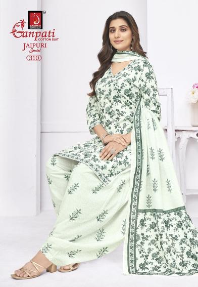 Ganpati jaipuri special patiyala vol-14 cotton dress material wholesalers