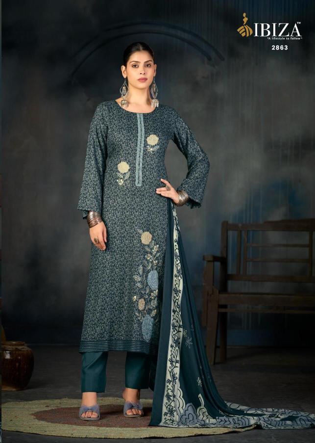 Ibiza virasat pashmina pranjul dress material wholesaler in bangalore