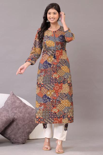 Janni indolady K3061 cotton kurtis wholesale distributor in surat