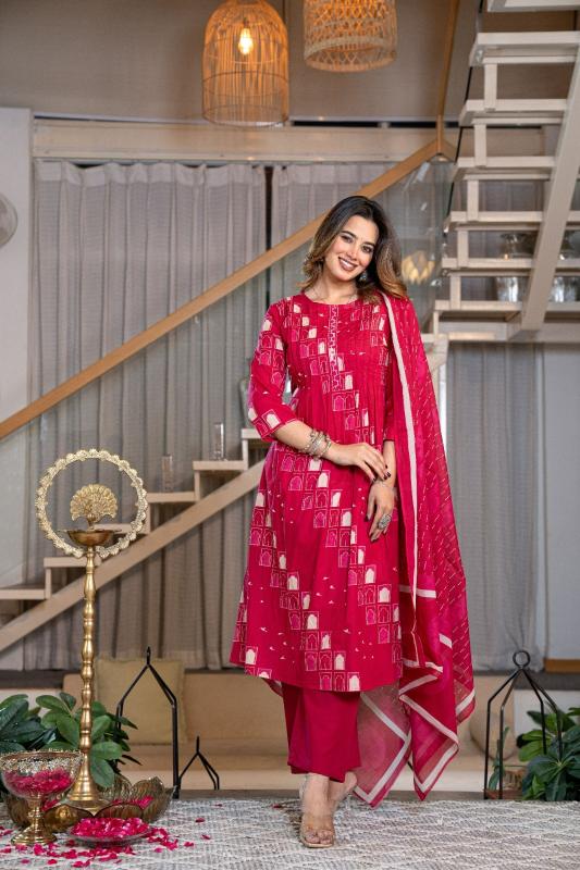 Janni K3042 indolady A-line designer kurtis wholesale