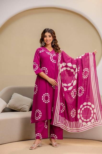 Janni K3123 A-line 3pcs kurtis wholesale