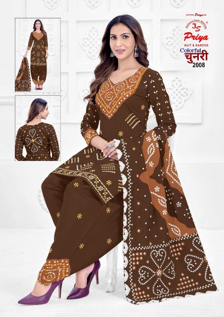 Js Priya Colorful Chunari Vol 2 Surat dress material warehouse