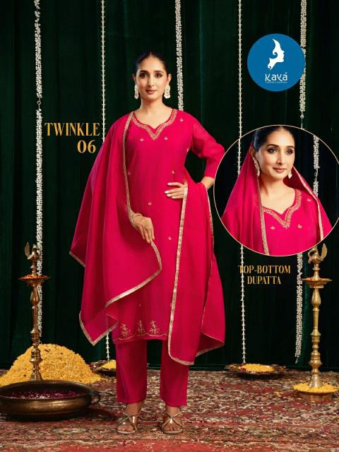 Kaya twinkle 3pcs designer long kurtis wholesale