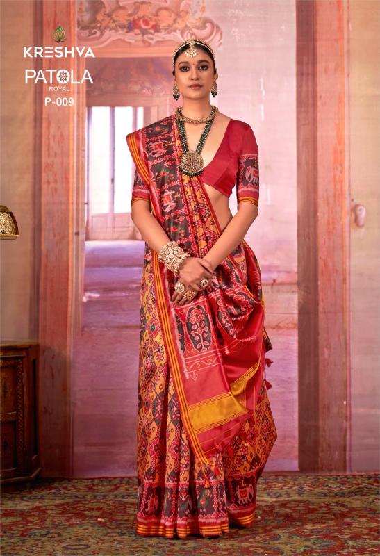 Kreshva patola royal designer sarees wholesalers