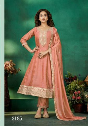 Ladies flavour 3pcs designer anarkali kurtis wholesale 