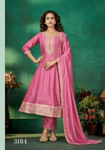 Ladies flavour anarkali 3pcs desi belle kurtis wholesale