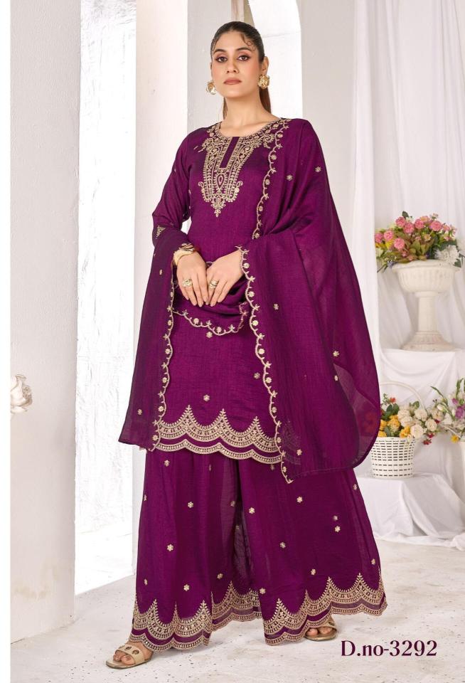 Ladies flavour d.no 3292 wholesale pakistani suits india