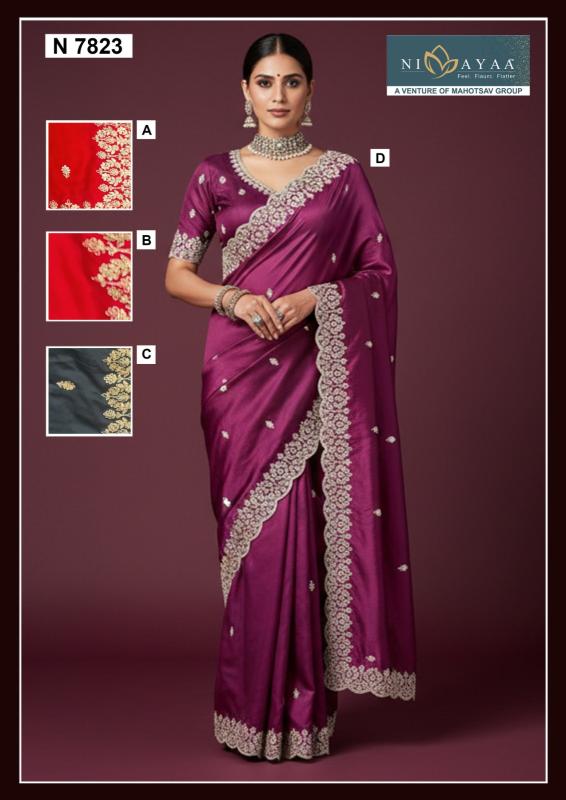 Mahotsav nimaya naira vol 1 designer saree womens clothing wholesale suppliers