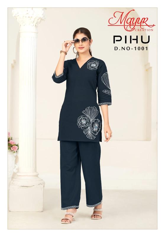 Mayur pihu vol-1 coord set wholesale casual clothing