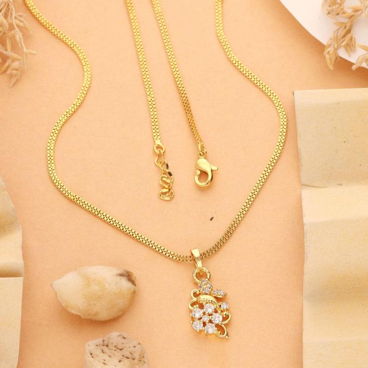 Micro gold polish chain pendant 752 Traditional imitation jwellery in Kolkata