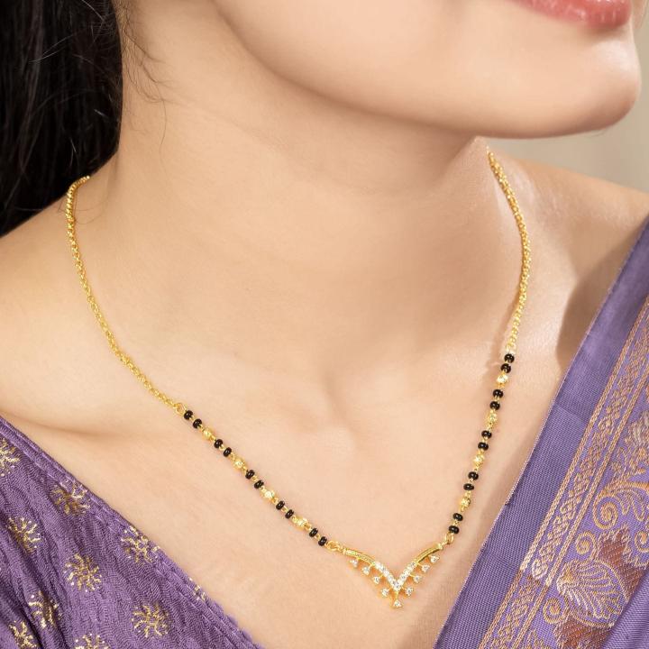 Micro gold polish manglsutra 1869 Delhi Imitation Jewellery Suppliers