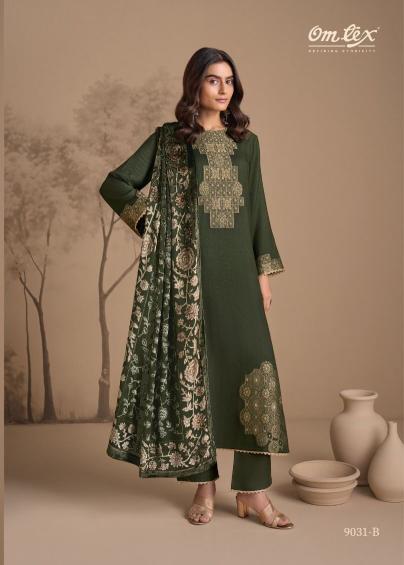 Omtex soraya pashmina dress material wholesale with price
