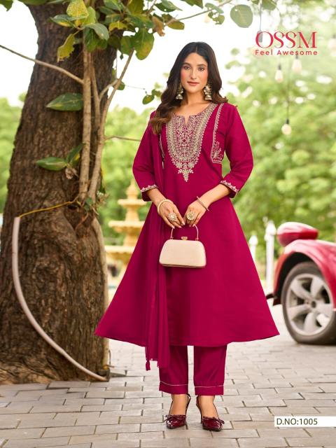 Ossm gulzar vol 2 fancy 3pcs catalogue kurti wholesale