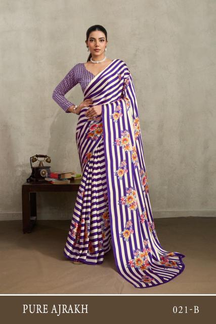 Rajtex pure ajrakh 21 ajrakh print saree wholesale clothing ladies