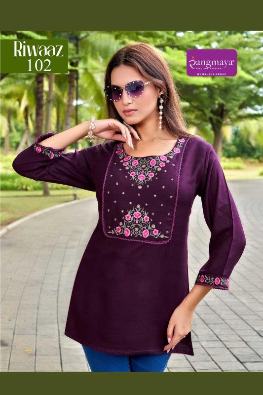 Rangmaya riwaaz tunic short top wholesale online