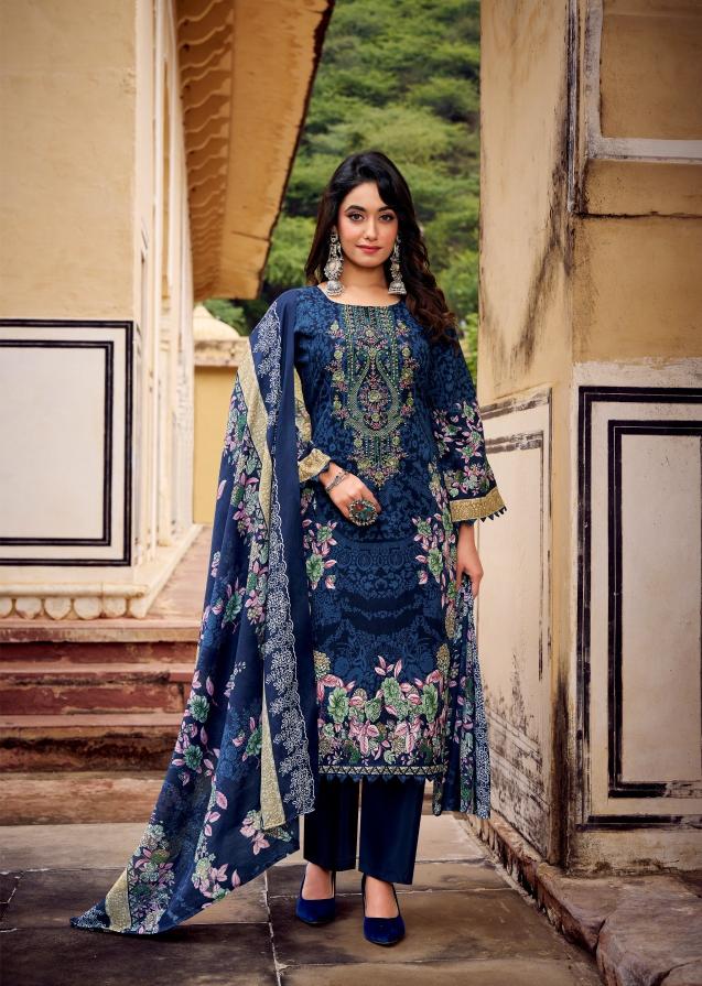 Romani needle wonder vol 4 pakistani lawn cotton dress material wholesale india