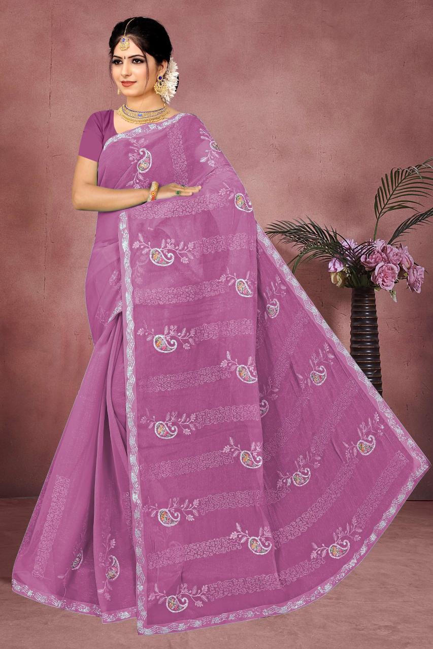 Ronisha d.no 34 simmer sarees ladies wholesale clothing
