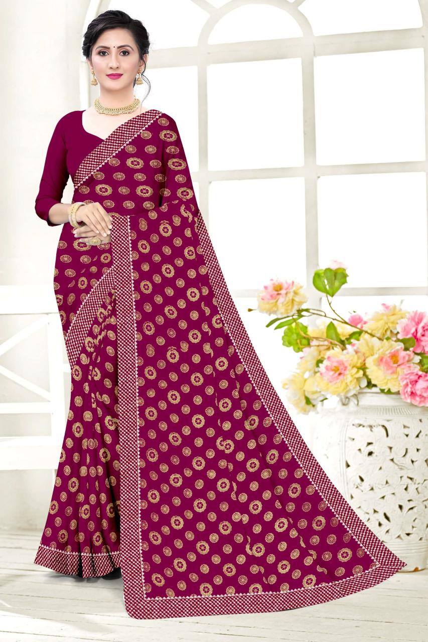 Ronisha d.no 35 chinon surat saree factory wholesale market