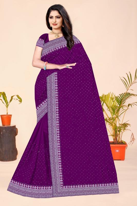 Ronisha d.no 41 siroski diamond sarees wholesale vastra 