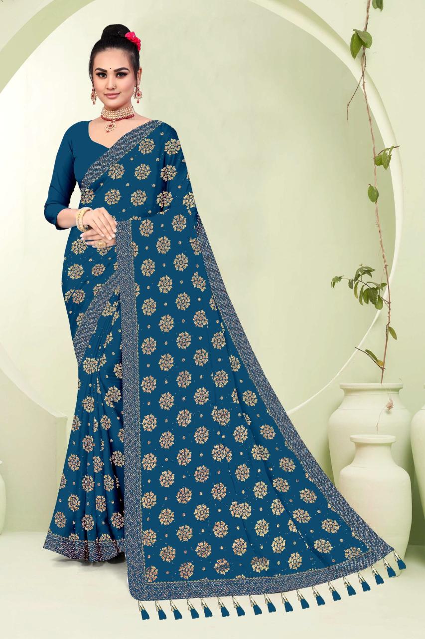 Ronisha d.no 43 lycra surat saree world