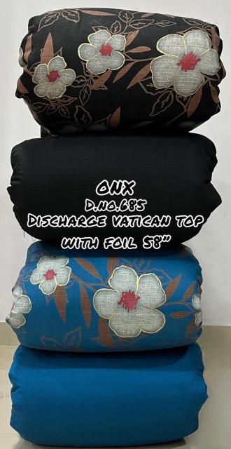 Sajni Vertican discharge foil print Wholesale silk fabrics