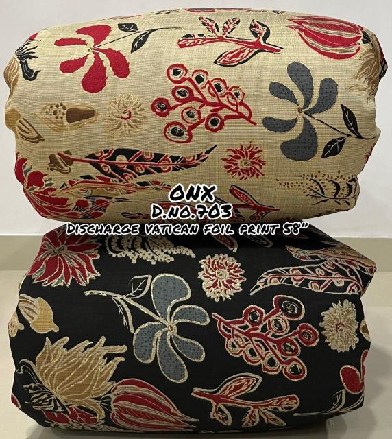 Sajni Vertican discharge foil Printed Fabric suppliers in Mumbai