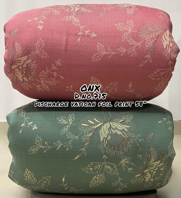 Sajni Vertican discharge foil Printed Wholesale fabric store online