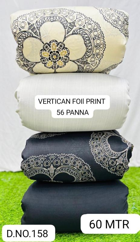 Sajni Vertican foil print Garment fabric wholesale market in India