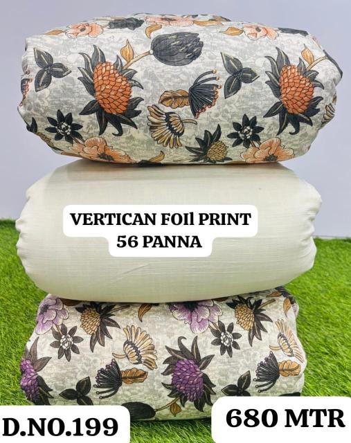 Sajni Vertican foil print Printed fabric wholesale market in India