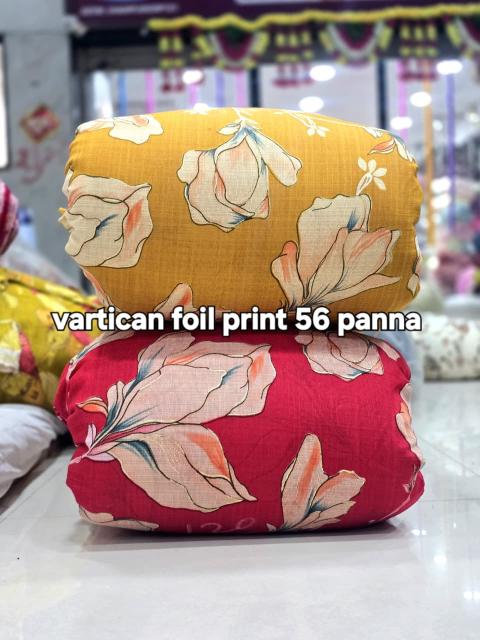Sajni Vertican foil Printed fabrics wholesale supplier