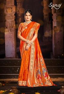 Saroj Purvika Paithani Saroski Vol 3 Best Saree market in Delhi