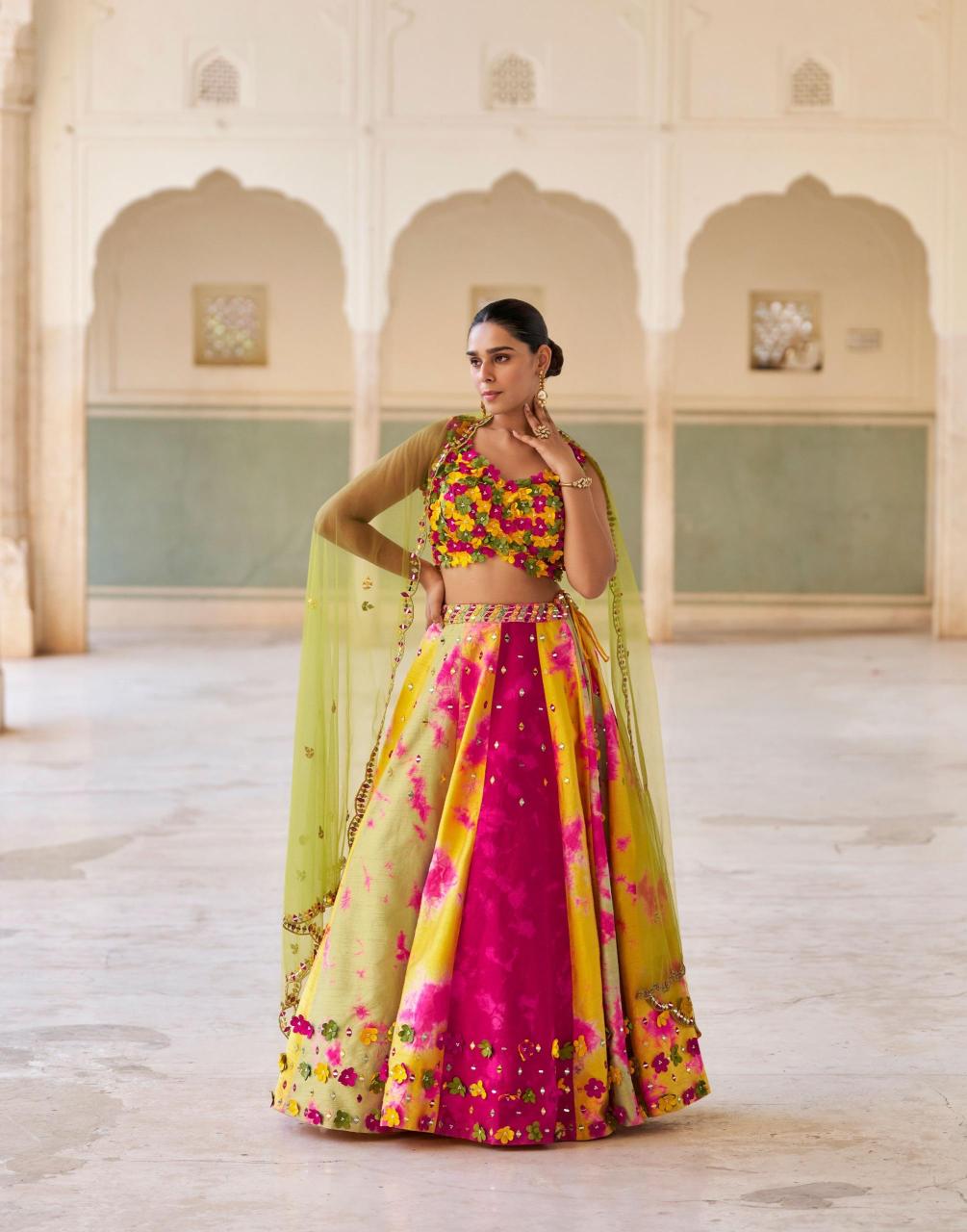 Sayuri qayaamat crep silk bollywood style lehenga choli