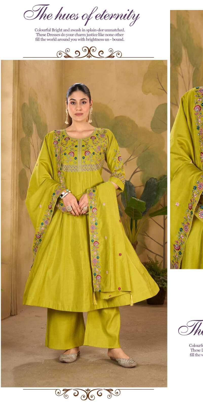 Shivay 3pcs anarkali embroidery kurti wholesale 