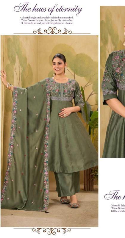 Shivay 3pcs embroidered kurtis wholesalers